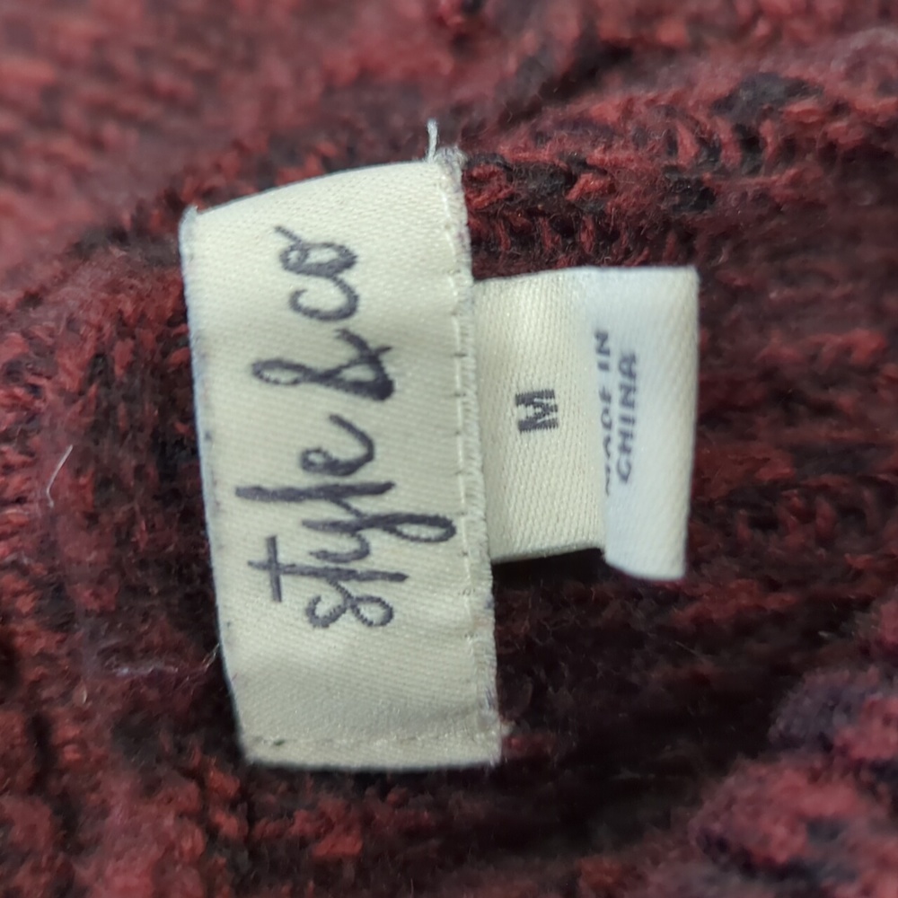 Style & co envelope neck robbed knit sweater - Picture 7 of 9